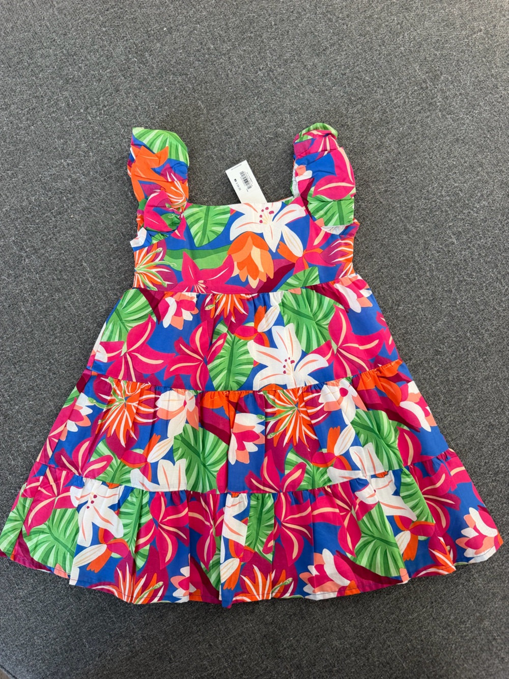 Vibrant Tropical Floral Sundress - Multicolor